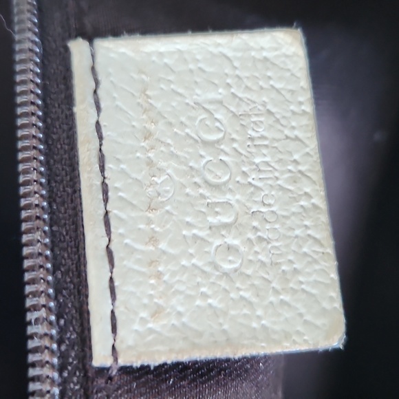 VINTAGE GUCCI GG Canvas Princely  Sherry Line Ribbon Tote Bag Line - Picture 4 of 10